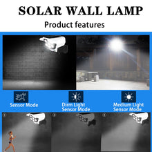 Load image into Gallery viewer, LED Solar Waterproof Outdoor Wall Light Motion Sensor Garden Park Lighting Courtyard Porch Fence Driveway Street Decoration Lamp
