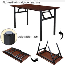 Load image into Gallery viewer, Folding Wooden Computer Desk Laptop Desk Portable for Home Office Modern Simple Writing Table PC Desk Study Table Furniture
