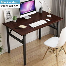 Load image into Gallery viewer, Folding Wooden Computer Desk Laptop Desk Portable for Home Office Modern Simple Writing Table PC Desk Study Table Furniture
