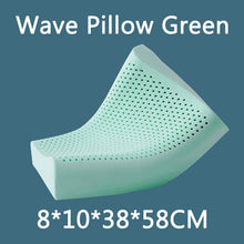 Load image into Gallery viewer, Natural-Latex Pillow Orthopedic Cervical Massage Bed Pillow Release Pressure Sleeping Pillows for Bedroom with Pillowcase
