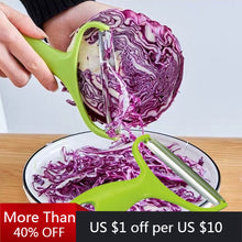 Load image into Gallery viewer, Cooking Tools Wide Mouth Peeler Vegetables Fruit Stainless Steel Knife Cabbage Graters Salad Potato Slicer Kitchen Accessories
