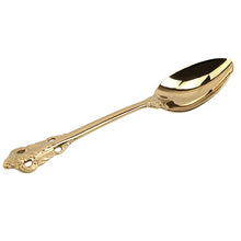 Load image into Gallery viewer, Retro Vintage Embossed Carve Gold Tableware Set Long Handle Spoons &amp; Forks Ice Cream Tea Coffee Spoon Home Tableware
