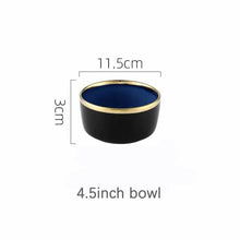 Load image into Gallery viewer, Blue Porcelain Dinner Plates Dishes Kiln glaze Ceramic Salald Soup Bowl Plates for Food Tableware Dining Set Dish for Restaurant
