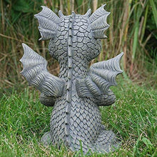 Load image into Gallery viewer, Garden Dragon Meditation Statue in The Yard Fantasy Resin Collecting Crafts 18x15x8cm Outdoor Decoration
