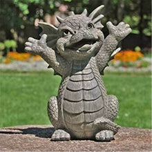 Load image into Gallery viewer, Garden Dragon Meditation Statue in The Yard Fantasy Resin Collecting Crafts 18x15x8cm Outdoor Decoration
