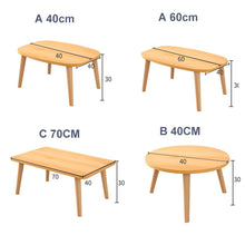 Load image into Gallery viewer, Tea Table End Table For Office Coffee Table Wooden Round/Square Magazine Shelf Small Table Movable Bedroom Living Room Furniture
