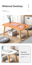 Load image into Gallery viewer, Tea Table End Table For Office Coffee Table Wooden Round/Square Magazine Shelf Small Table Movable Bedroom Living Room Furniture
