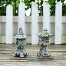 Load image into Gallery viewer, Resin Buddhism Pagoda for Garden Patio Bonsai Decoration Miniature Accessories &amp; Furniture for Home Decor Outdoor Buddga Statue
