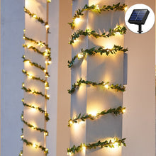 Load image into Gallery viewer, Solar Lights Maple Leaf Fairy Lights 10m 100LED /5M 50 LED Waterproof Outdoor Garland Solar Lamp Christmas for Garden Decoration
