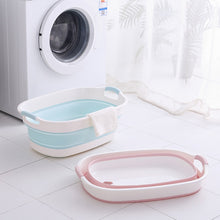 Load image into Gallery viewer, Baby Shower Protable Bath Tub Folding Baby Shower Bathtub Portable Pet Bath Tubs Safety Security Bath Accessories Storage Basket
