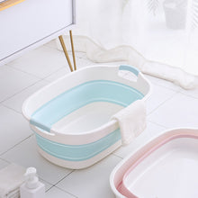 Load image into Gallery viewer, Baby Shower Protable Bath Tub Folding Baby Shower Bathtub Portable Pet Bath Tubs Safety Security Bath Accessories Storage Basket
