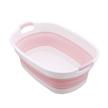 Load image into Gallery viewer, Baby Shower Protable Bath Tub Folding Baby Shower Bathtub Portable Pet Bath Tubs Safety Security Bath Accessories Storage Basket
