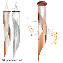 Load image into Gallery viewer, 18 Tubes Wind Chimes Metal Wind Bells Nordic Classic Handmade Ornament Garden Patio Outdoor Wall Hanging Home Decor 90x120cm
