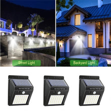 Load image into Gallery viewer, 20/100 LED Solar Led Light Outdoor  PIR Motion Sensor Waterproof Street Lamp Gate Corridor Wall Light Garden Decoration Outdoor
