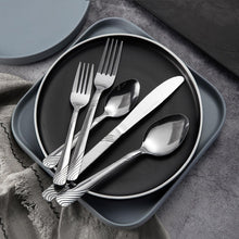 Load image into Gallery viewer, 48 Pieces Dinnerware Set Cutlery Stainless Steel Western Tableware Traditional Classic Dinner Suit Knife Fork Restaurant Dining
