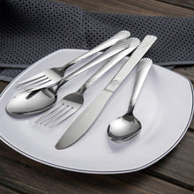 Load image into Gallery viewer, 48 Pieces Dinnerware Set Cutlery Stainless Steel Western Tableware Traditional Classic Dinner Suit Knife Fork Restaurant Dining
