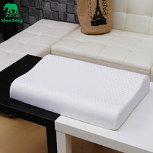 Load image into Gallery viewer, Pure Natural Latex Orthopedic Pillows Thailand Remedial Neck Sleep Pillow Protect Vertebrae Health Care Bedding Cervical Pillow
