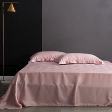 Load image into Gallery viewer, Natural Silk Flat Sheet Mulberry Silk Bed Sheet Solid Color Real Silk For King Queen Size Bedding Sheet
