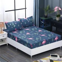 Load image into Gallery viewer, 2020  Colorful Cotton Bed fitted Sheet 1 pcs and pillowcase 2 pcs With Queen Size Bedsheet 180X200CM
