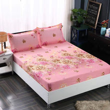 Load image into Gallery viewer, 2020  Colorful Cotton Bed fitted Sheet 1 pcs and pillowcase 2 pcs With Queen Size Bedsheet 180X200CM
