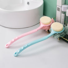 Load image into Gallery viewer, Ladies Shower brush Double-sided bath brush Long handle bath flower and bath brush combo nylon body brush Wash your back easily
