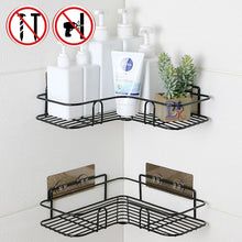 Load image into Gallery viewer, 1/2 pcs Iron Bathroom Storage Rack Metal Punch-Free Wall-mounted Basket Shampoo Place Home Storage Rack Holder With Suction Cup
