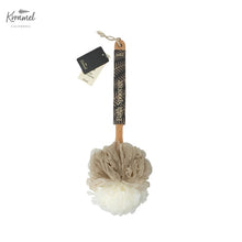 Load image into Gallery viewer, Wooden handle bath flower massage cleaning bath brush long handle back rubbing brush, bath towel, bath cleaning tool
